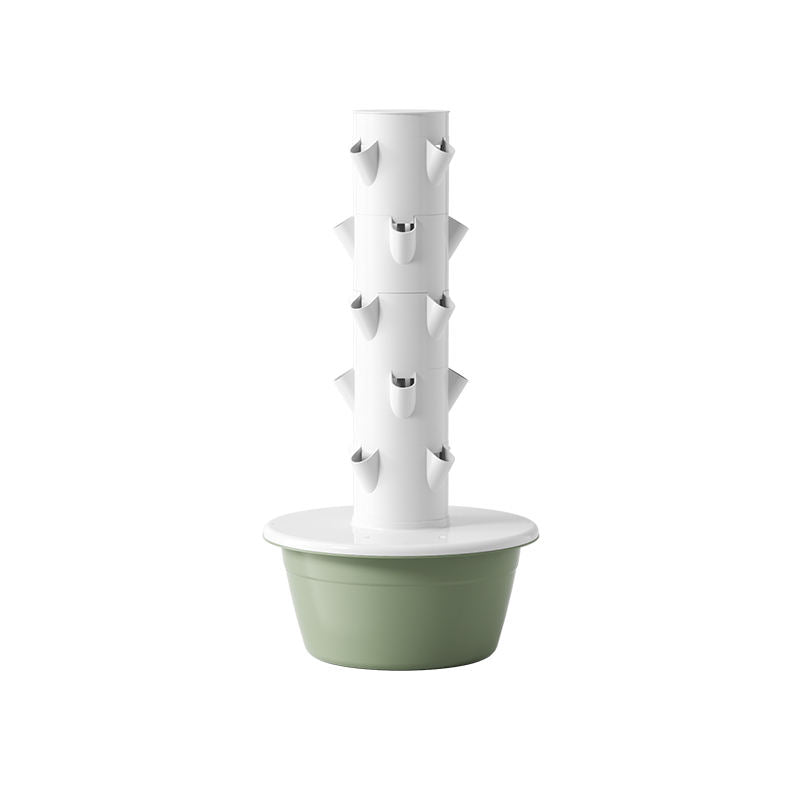 Commercial Indoor Aeroponic Vertical Hydroponic Tower Garden Growing Systems With LED