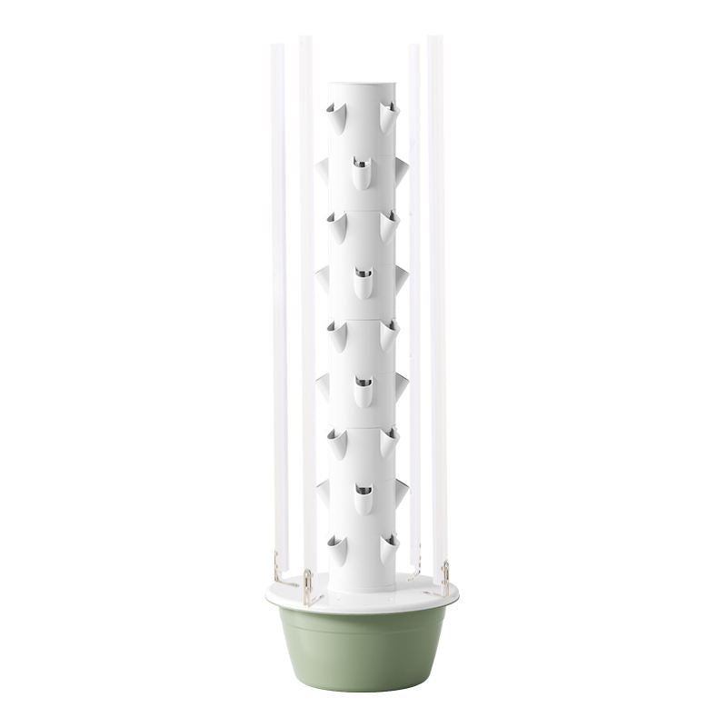 Commercial Indoor Aeroponic Vertical Hydroponic Tower Garden Growing Systems With LED