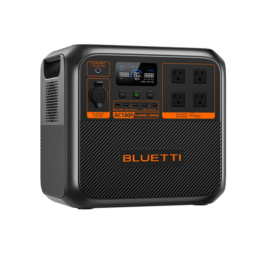 Bluetti power station on a white background