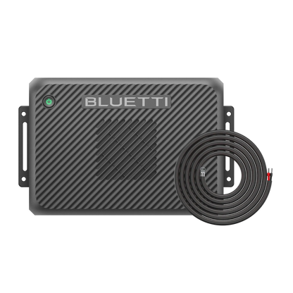 Bluetti power station component with cable on a white background