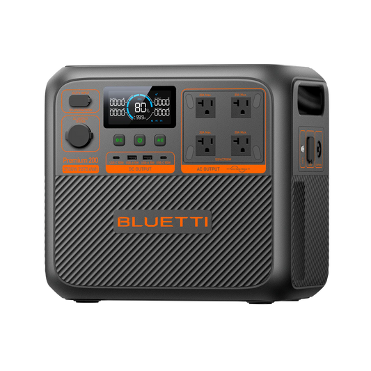 Bluetti power station on a white background