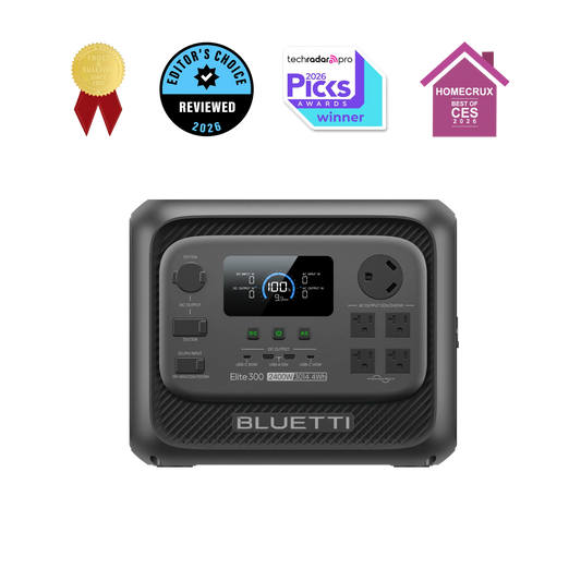 BLUETTI Elite 300 Portable Power Station | 3,014Wh, 2,400W