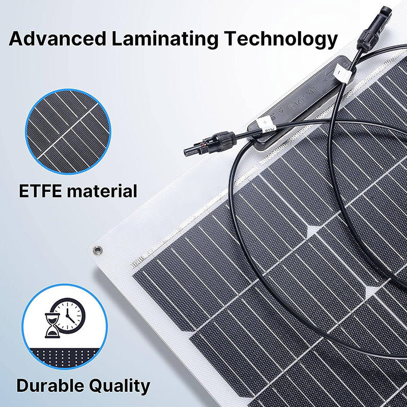 Flexible Solar Panel 100W / 200W with ETFE Lamination for RV, Boat, Truck & Off-Grid Power