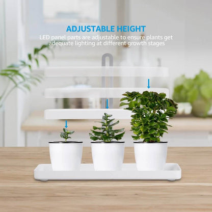 Smart Hydroponic Indoor Garden with App-Controlled Full Spectrum LED Grow Lights